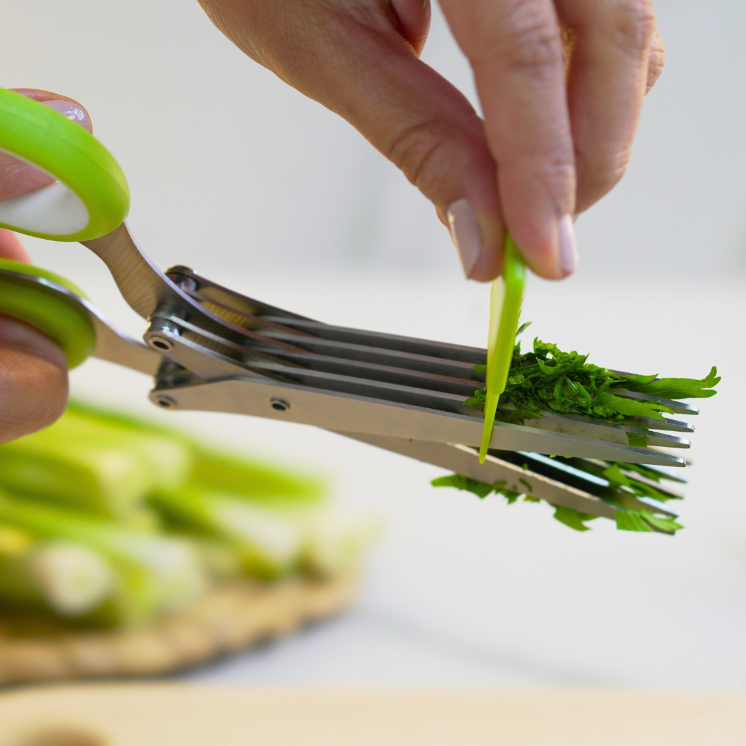 5-Blade Herb Scissors – Chop Fast, Chop Easy!