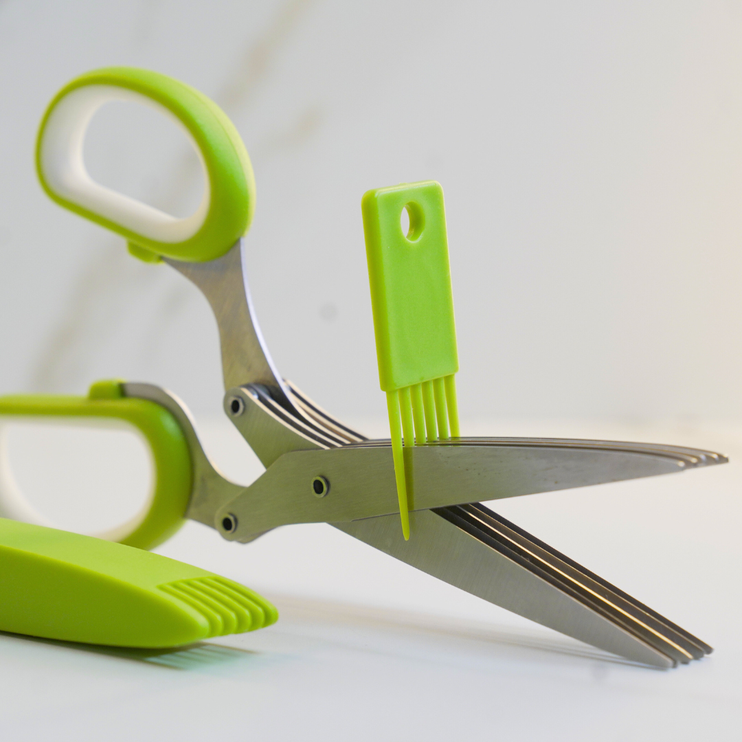5-Blade Herb Scissors – Chop Fast, Chop Easy!