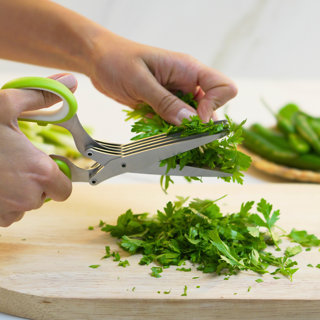 5-Blade Herb Scissors – Chop Fast, Chop Easy!
